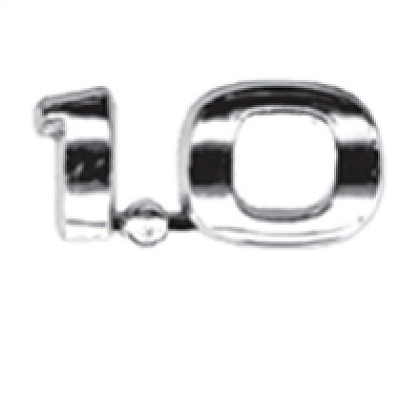 Emblema volkswagen cromado 1.0