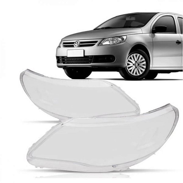 Lente do farol gol volkswagen de 2009 a 2012 lado esquerdo quinta geração