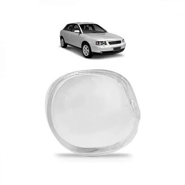 Lente de farol auxiliar a3 audi de 2001 a 2006 lado esquerdo