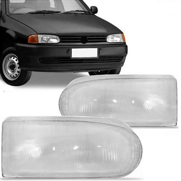 Lente do farol gol volkswagen de 1995 a 1999 lado esquerdo