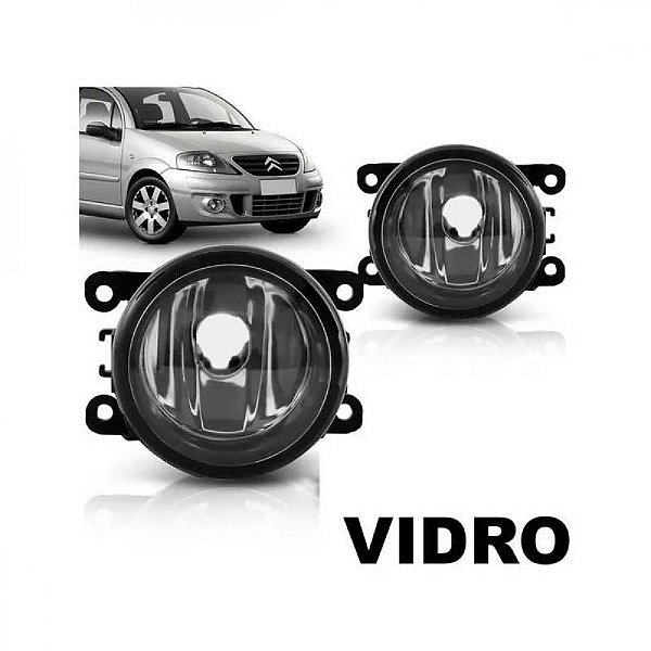 Farol auxiliar c3 citroën de 2009 a 2012 e c4 citroën e 307 peugeot e focus ford lado esquerdo e lado direito lente de vidro