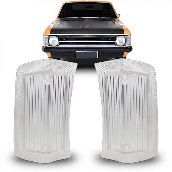 Lente opala chevrolet de 1973 a 1974 dianteira lado esquerdo cristal acrílico