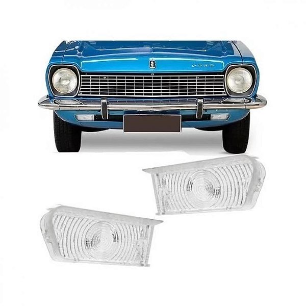 Lente corcel ford de 1973 a 1977 dianteira lado direito cristal acrílico