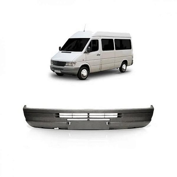 Para choque sprinter mercedes benz de 1995 a 2002 dianteiro cinza escuro sem pisca texturizado versões 310 e 312