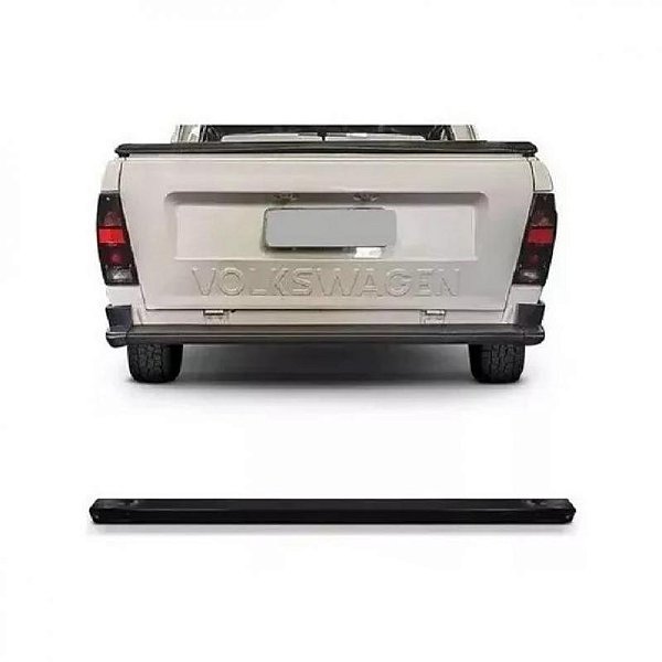 Para choque saveiro volkswagen de 1984 a 1992 traseiro preto fino sem furo