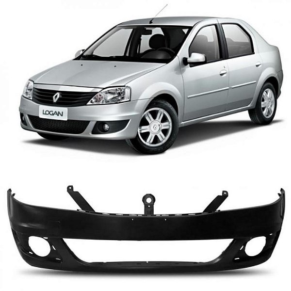 Para choque logan renault de 2011 a 2013 dianteiro com furo