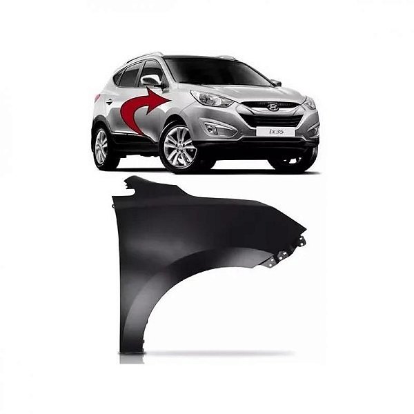 Para lama ix35 hyundai de 2010 a 2022 lado esquerdo
