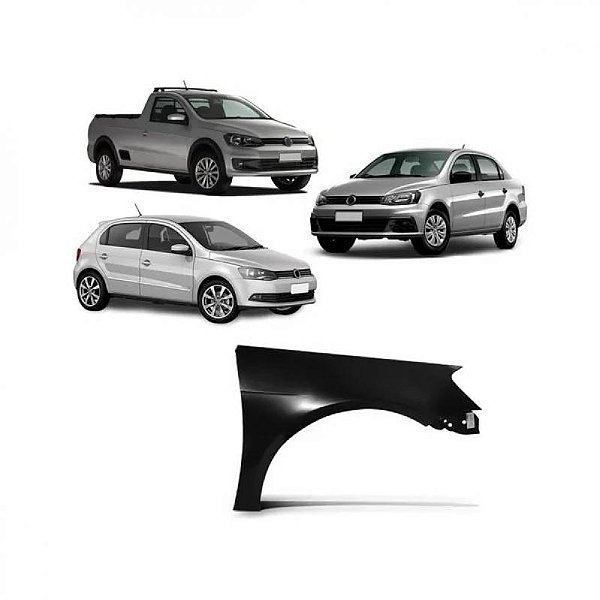Para lama gol volkswagen de 2013 a 2018 lado esquerdo sexta e sétima gerações