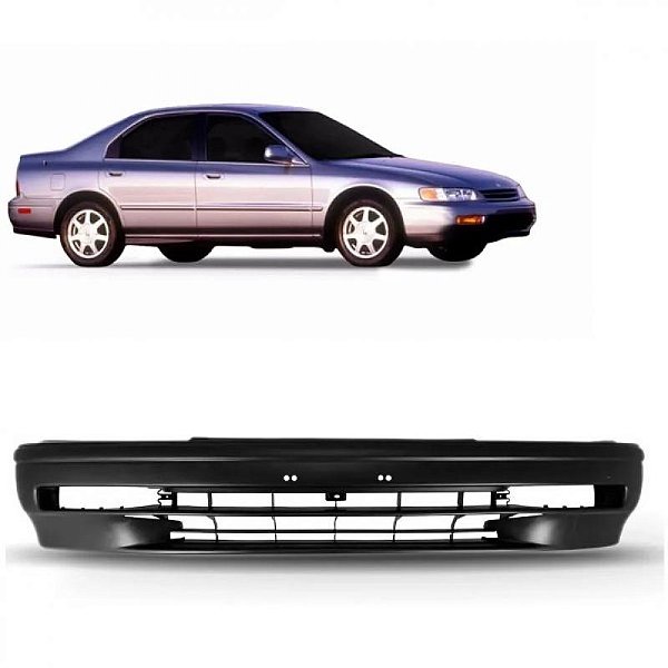 Para choque accord honda de 1990 a 1993 dianteiro preto