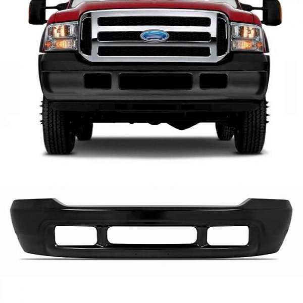 Para choque f250 e f350 ford de 1999 a 2005 dianteiro preto