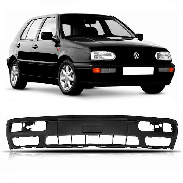 Para choque golf volkswagen de 1995 a 1998 dianteiro cinza alemão sem pisca texturizado