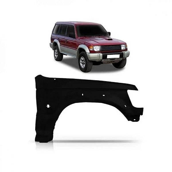 Para lama pajero mitsubishi de 1998 a 2000 lado esquerdo
