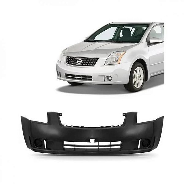 Para choque sentra nissan de 2007 a 2009 dianteiro sem furo