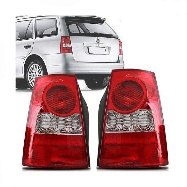Lanterna parati volkswagen de 2006 a 2010 traseira lado esquerdo bicolor geração quatro