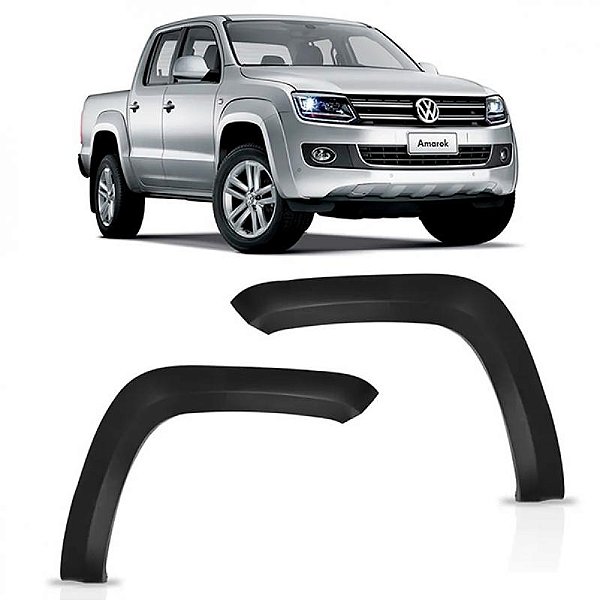 Moldura do vão da roda do para lama amarok volkswagen de 2010 a 2024 dianteira lado esquerdo