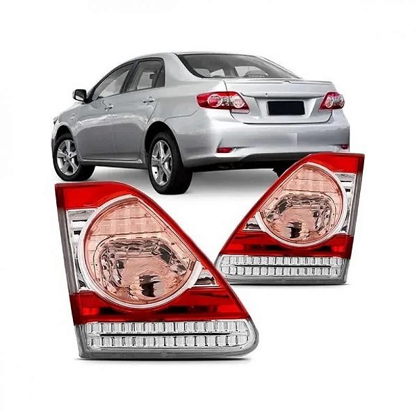Lanterna corolla toyota de 2012 a 2013 traseira lado esquerdo da mala rosa de ré