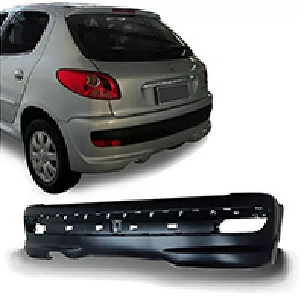Para choque 207 peugeot de 2009 a 2015 traseiro hatch