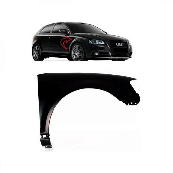 Para lama a3 audi de 2009 a 2012 lado direito