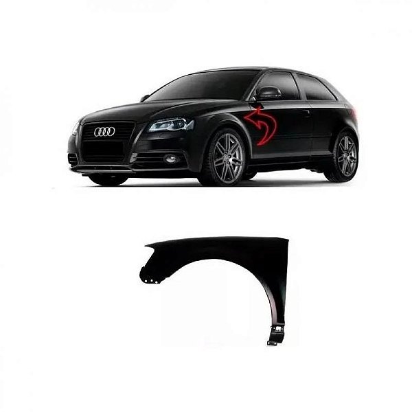 Para lama a3 audi de 2009 a 2012 lado esquerdo