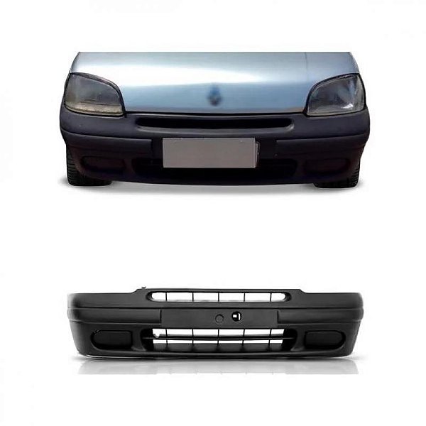 Para choque clio renault de 1996 a 1998 dianteiro sem furo