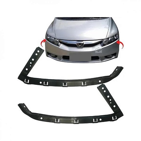 Suporte de farol civic honda de 2007 a 2011 lado direito de ferro