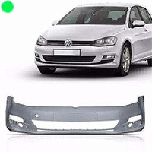 Para choque golf volkswagen de 2014 a 2017 dianteiro sem furo para sensor e sem furo para esguicho