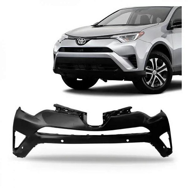 Para choque rav4 toyota de 2016 a 2018 dianteiro preto
