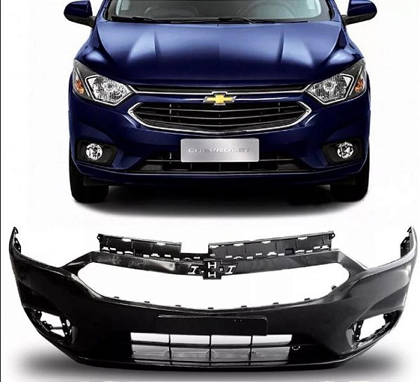 Para choque onix e prisma chevrolet de 2017 a 2020 dianteiro preto versões lt ltz e joy