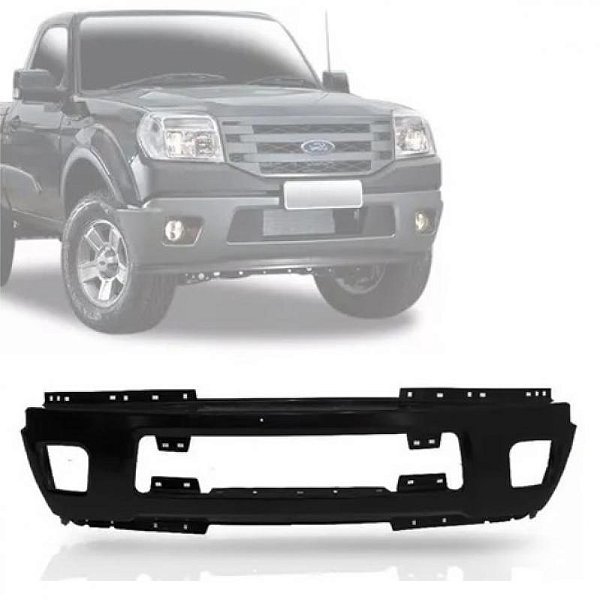 Para choque ranger ford de 2010 a 2012 dianteiro preto