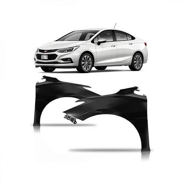Para lama cruze chevrolet de 2017 a 2024 lado direito sem furo