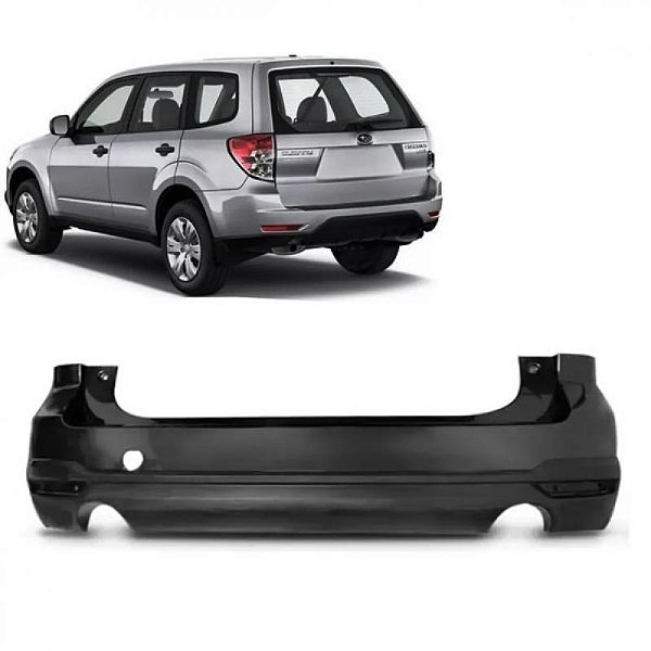Para choque forester subaru de 2009 a 2012 traseiro liso e texturizado