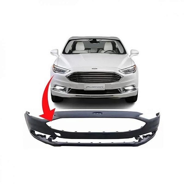 Para choque fusion ford de 2017 a 2019 dianteiro preto