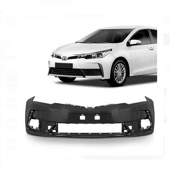 Para choque corolla toyota de 2018 a 2019 dianteiro sem grade central