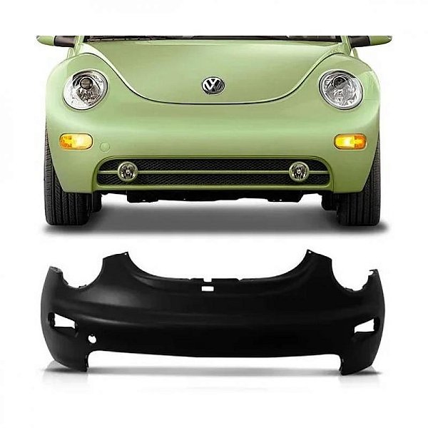 Para choque new beetle volkswagen de 1998 a 2005 dianteiro preto