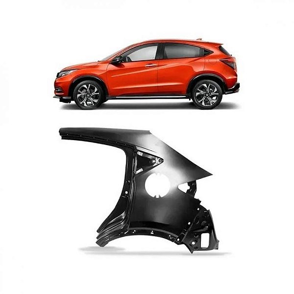 Lateral hrv honda de 2015 a 2021 traseira lado esquerdo