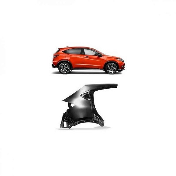Lateral hrv honda de 2015 a 2021 traseira lado direito