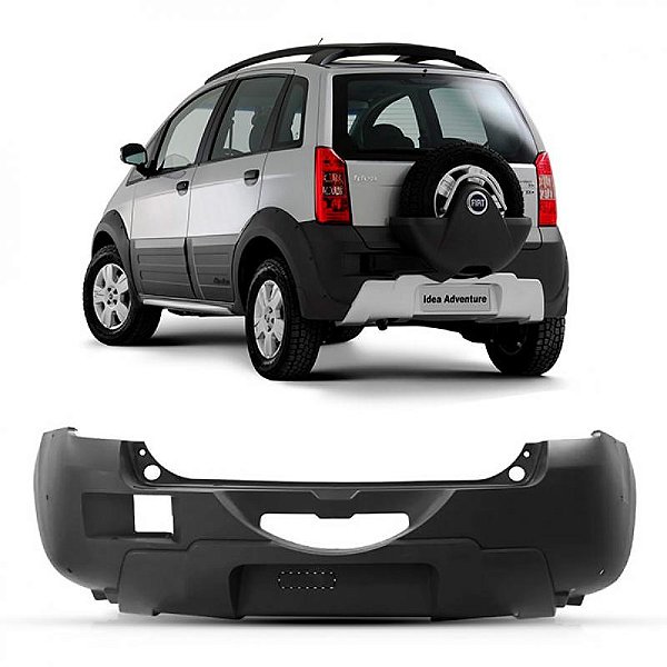 Para choque idea fiat de 2005 a 2010 traseiro adventure
