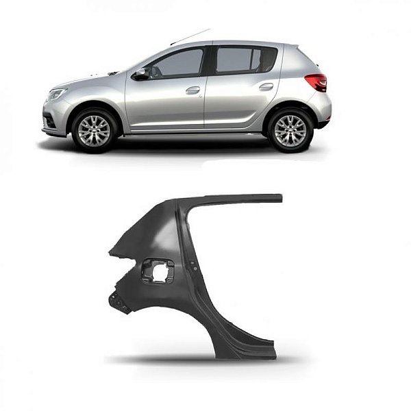 Lateral sandero renault de 2014 a 2021 lado direito traseira inferior