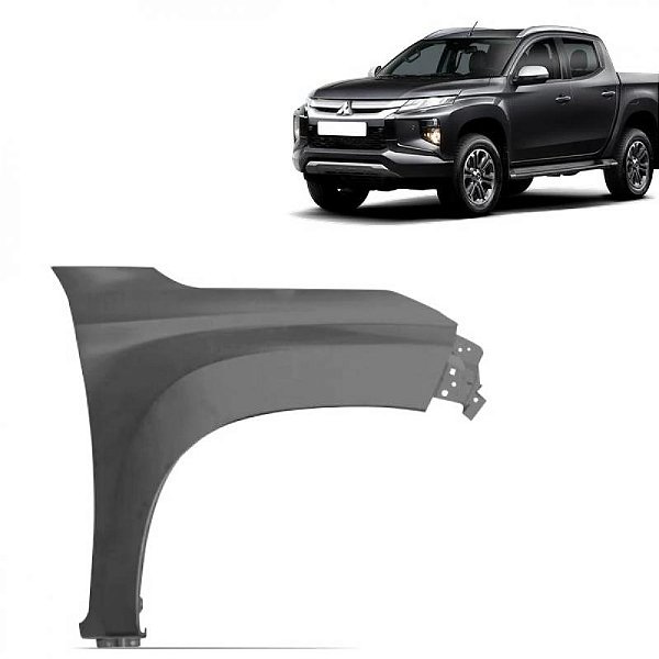 Para lama l200 triton mitsubishi de 2021 a 2025 lado esquerdo sem furo