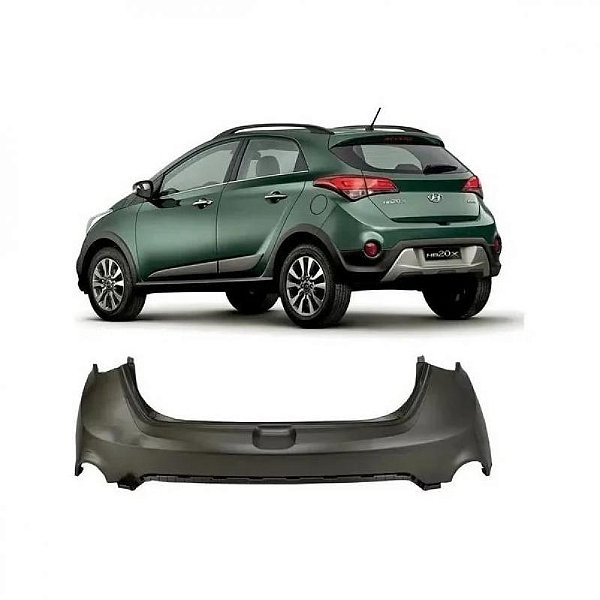 Para choque hb20x hyundai de 2016 a 2019 traseiro superior