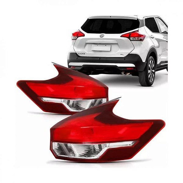 Lanterna kicks nissan de 2017 a 2021 traseira de canto lado direito