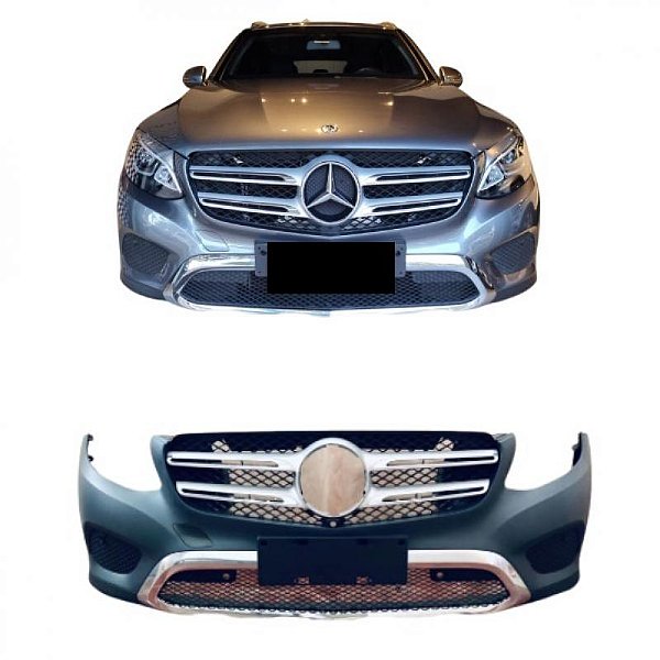 Para choque glc mercedes benz de 2016 a 2018 dianteiro completo