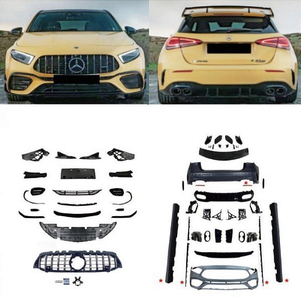 Conjunto de carroceria a200 mercedes benz de 2019 a 2022 hatchback para a45 AMG