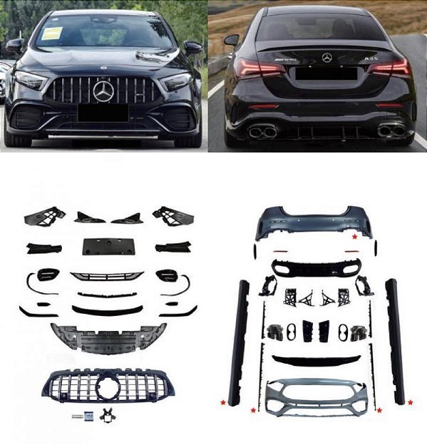 Conjunto de carroceria a200 mercedes benz de 2019 a 2022 sedã para a45 AMG