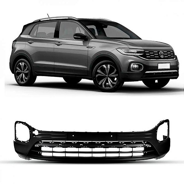 Para choque t cross volkswagen de 2019 a 2024 dianteiro inferior