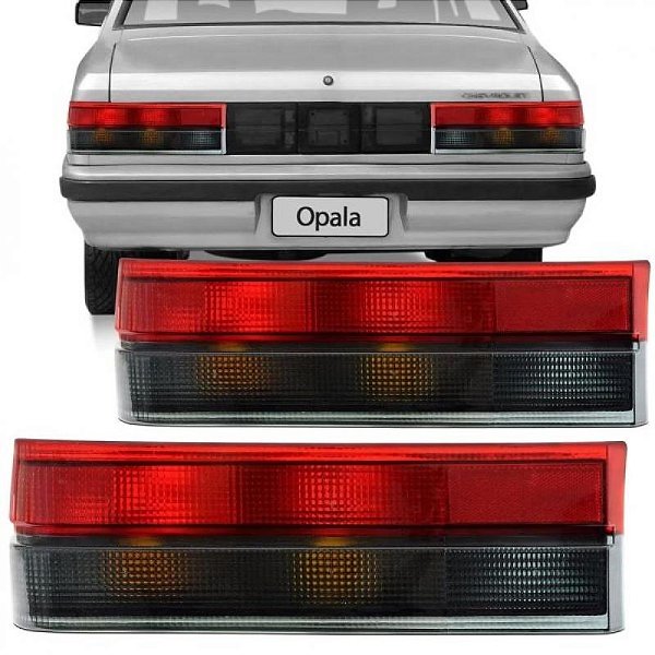 Lanterna opala chevrolet de 1988 a 1992 traseira lado esquerdo fumê