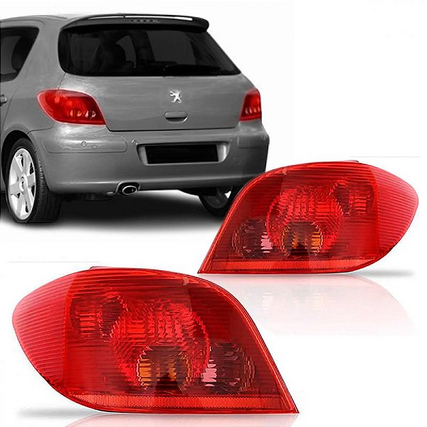 Lanterna 307 peugeot de 2003 a 2006 traseira lado esquerdo hatch