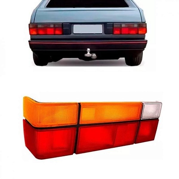 Lanterna gol volkswagen de 1987 a 1994 traseira lado direito tricolor em acrílico