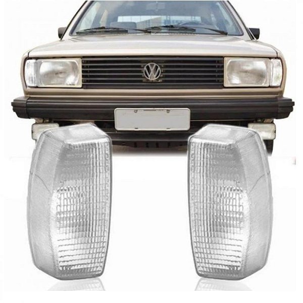 Lanterna gol volkswagen de 1982 a 1986 dianteira cristal
