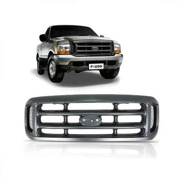 Grade do radiador f250 ford de 1999 a 2005 cinza
